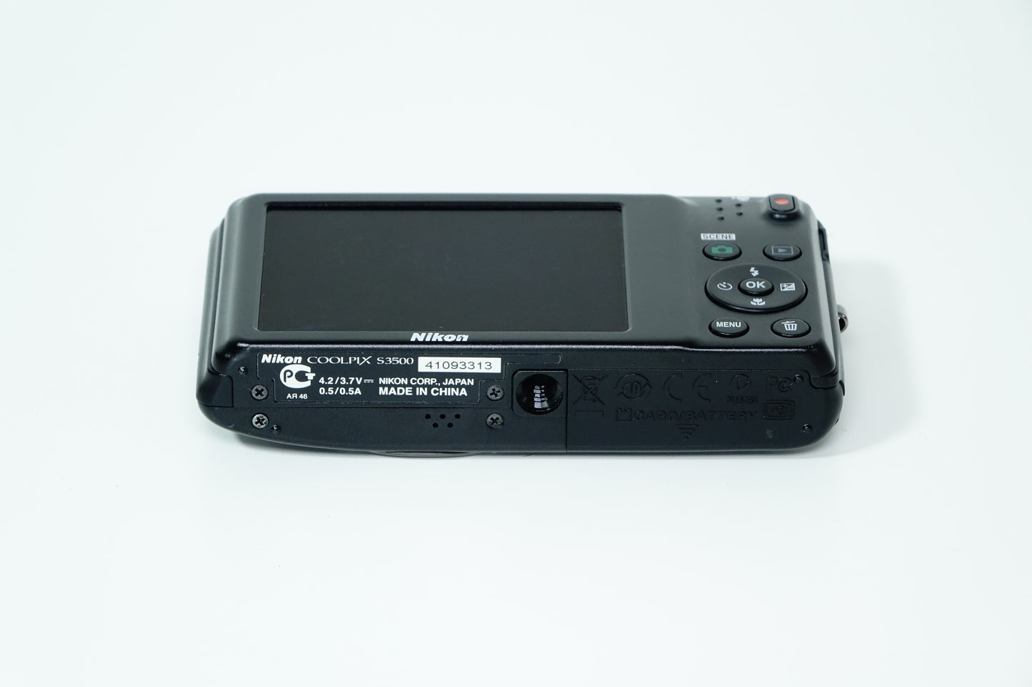 Nikon Coolpix S3500 Nera Compatta 20,1MP + Custodia, SD 1GB - GARANZIA 12 MESI