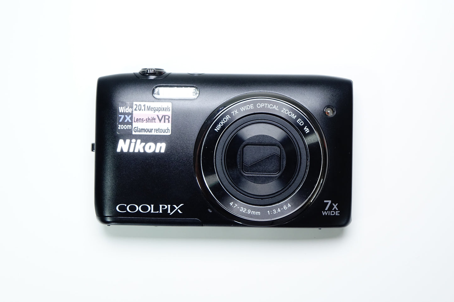 Nikon Coolpix S3500 Nera Compatta 20,1MP + Custodia, SD 1GB - GARANZIA 12 MESI