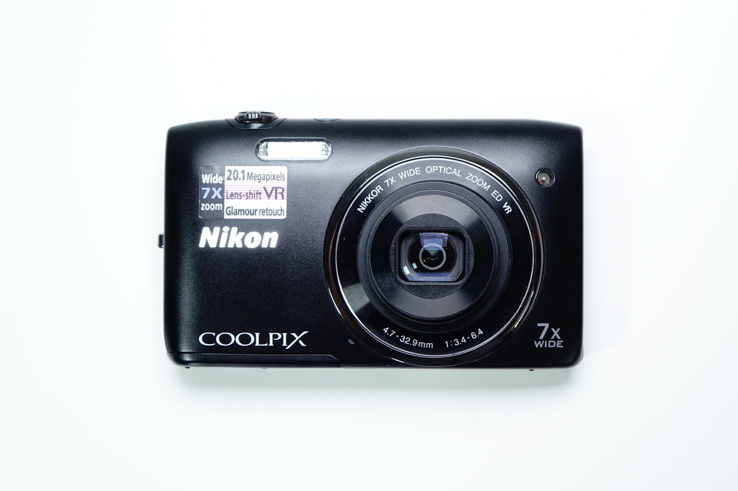 Nikon Coolpix S3500 Nera Compatta 20,1MP + Custodia, SD 1GB - GARANZIA 12 MESI
