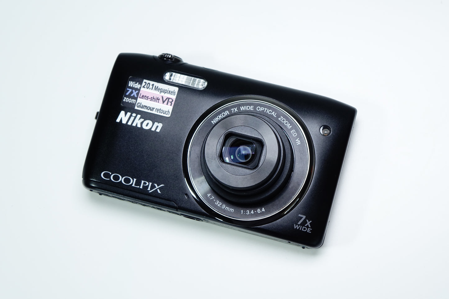Nikon Coolpix S3500 Nera Compatta 20,1MP + Custodia, SD 1GB - GARANZIA 12 MESI