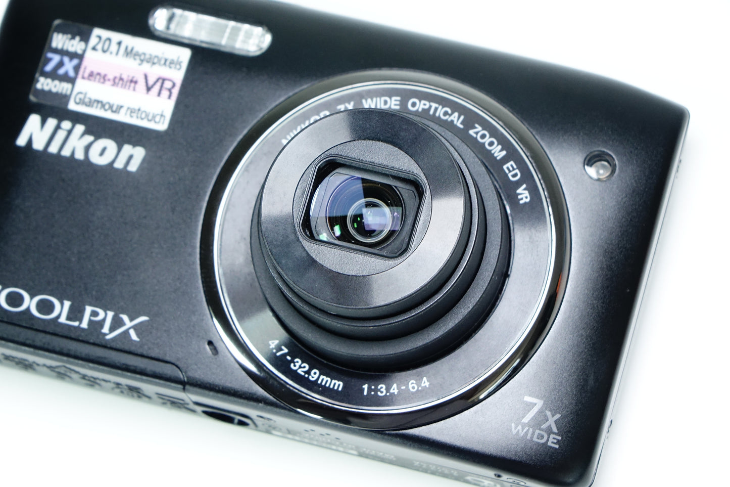 Nikon Coolpix S3500 Nera Compatta 20,1MP + Custodia, SD 1GB - GARANZIA 12 MESI