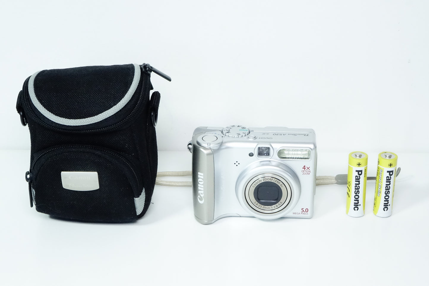 Canon PowerShot A530 Argento 4MP CCD + Custodia - GARANZIA 12 MESI