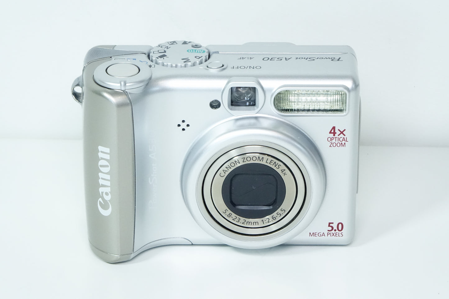 Canon PowerShot A530 Argento 4MP CCD + Custodia - GARANZIA 12 MESI