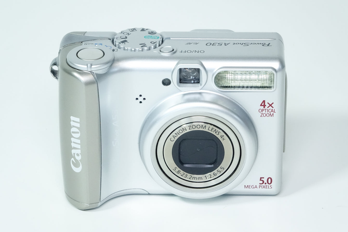 Canon PowerShot A530 Argento 4MP CCD + Custodia - GARANZIA 12 MESI