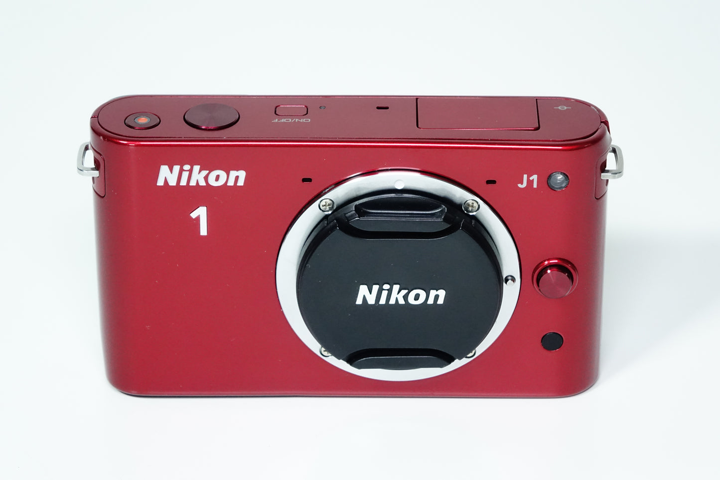 Nikon 1 J1 Mirrorless Rossa Body + Borsa - 2980 SCATTI - GARANZIA 12 MESI