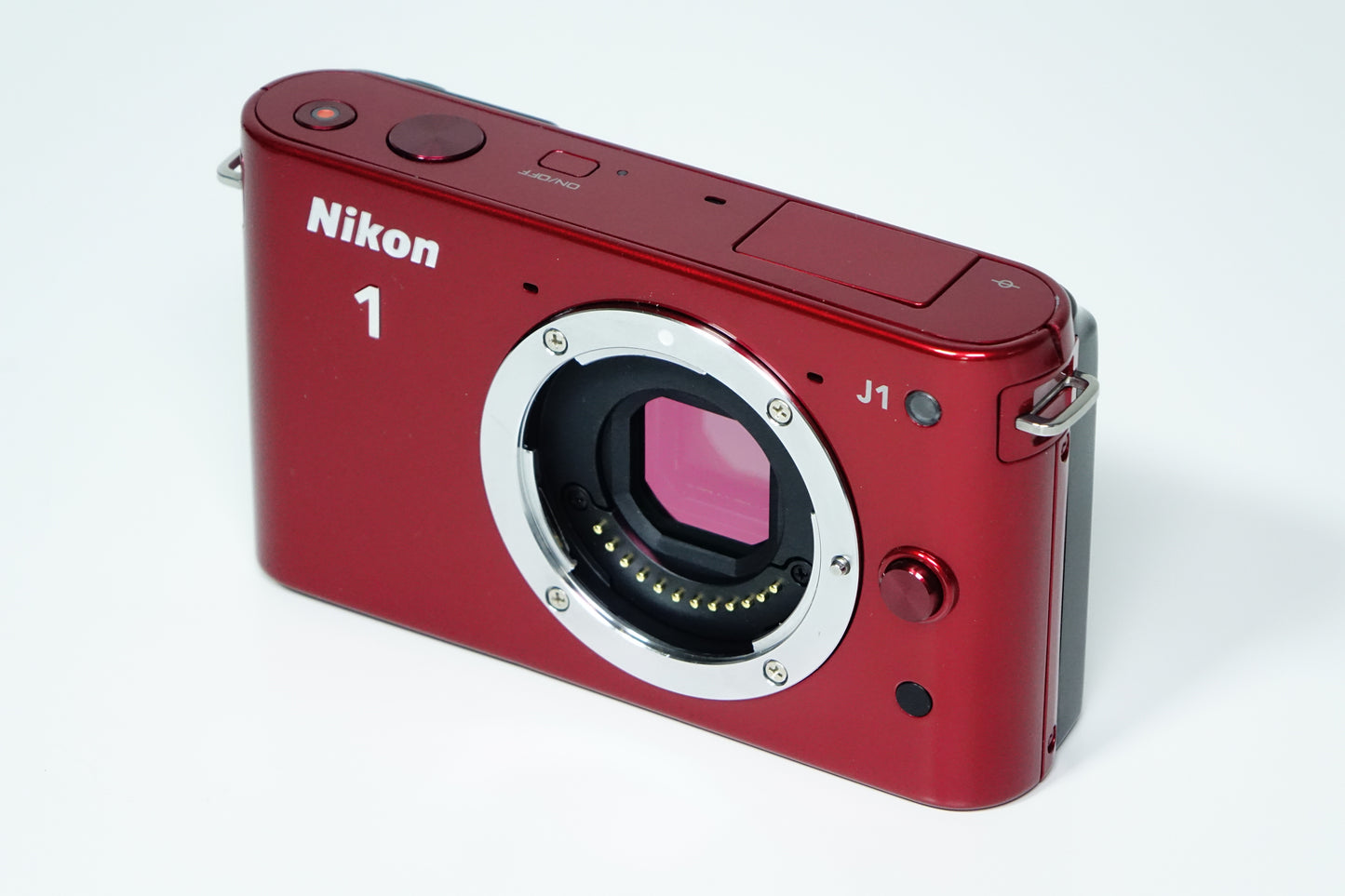 Nikon 1 J1 Mirrorless Rossa Body + Borsa - 2980 SCATTI - GARANZIA 12 MESI