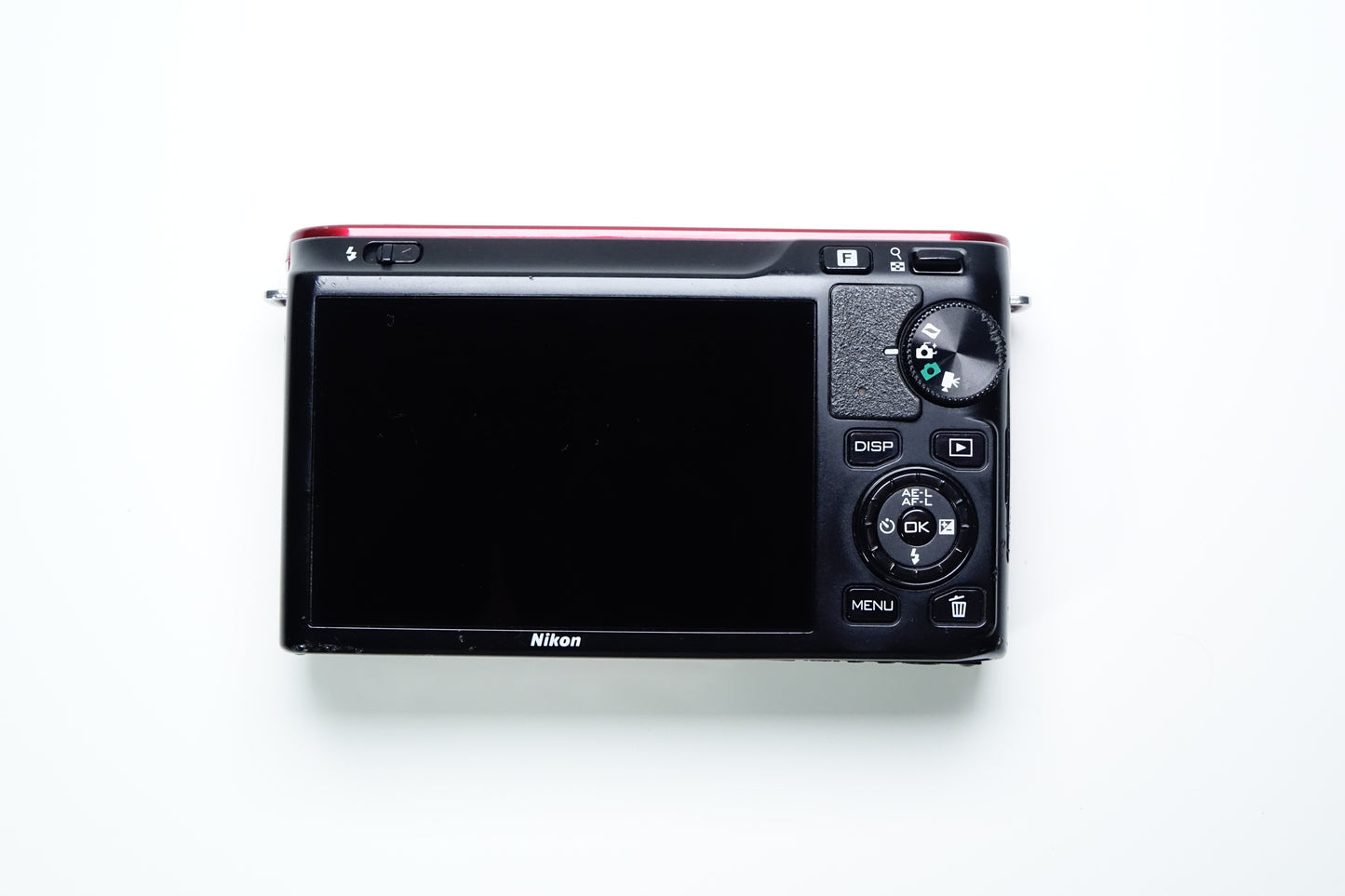 Nikon 1 J1 Mirrorless Rossa Body + Borsa - 2980 SCATTI - GARANZIA 12 MESI