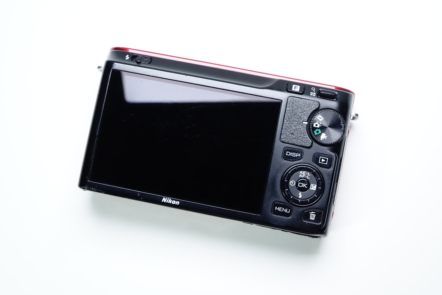 Nikon 1 J1 Mirrorless Rossa Body + Borsa - 2980 SCATTI - GARANZIA 12 MESI