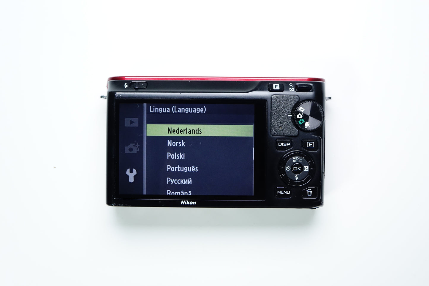 Nikon 1 J1 Mirrorless Rossa Body + Borsa - 2980 SCATTI - GARANZIA 12 MESI