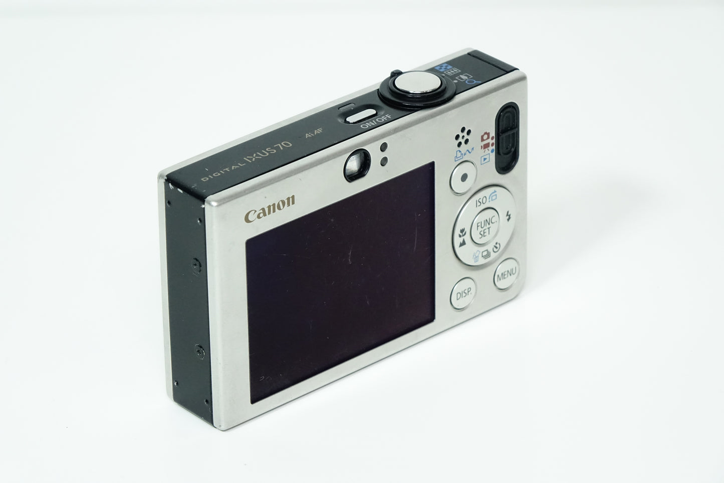 Canon Digital IXUS 70 AiAf Compatta 7.1MP Argento + SD - GARANZIA 12 MESI