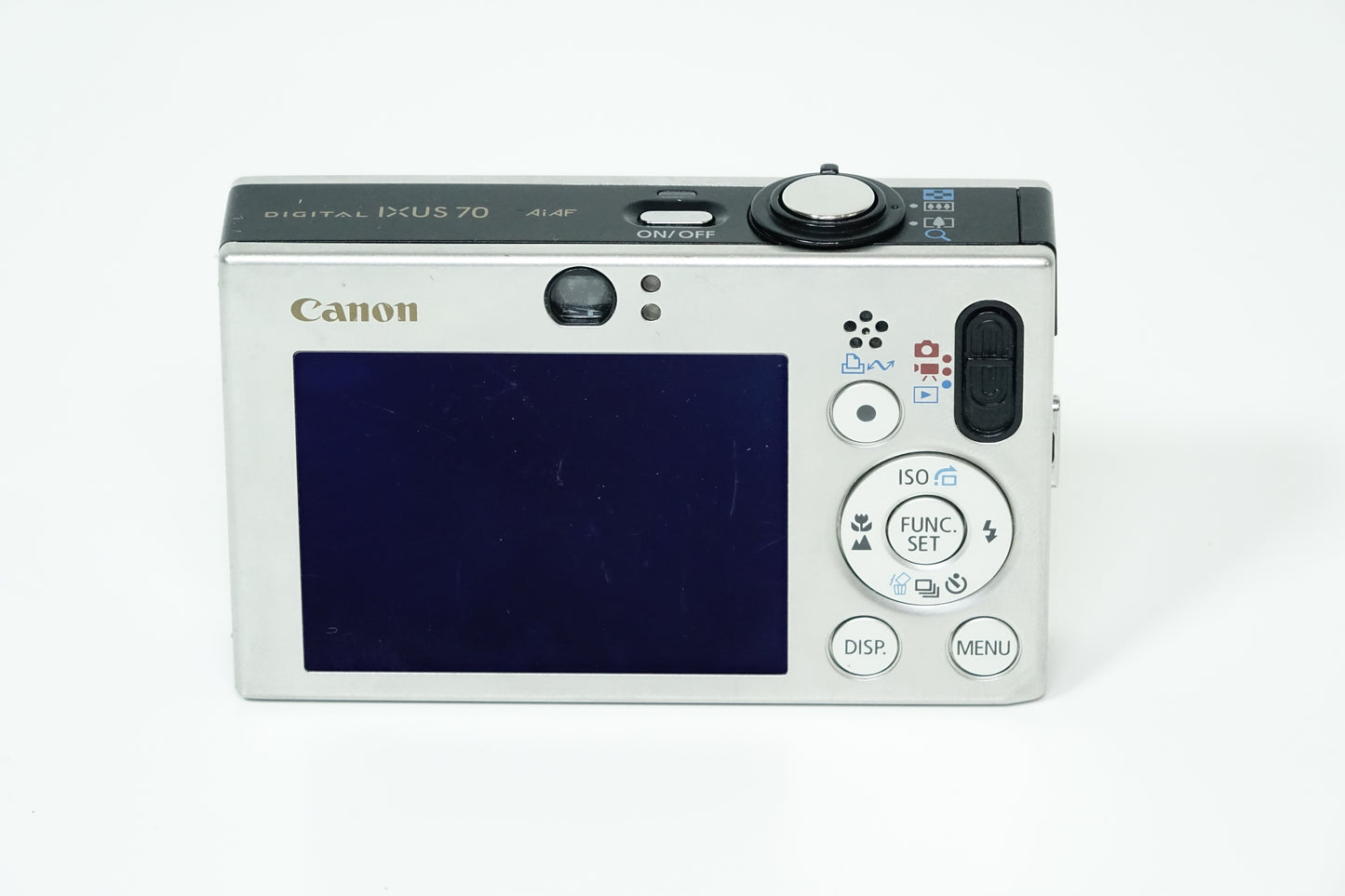 Canon Digital IXUS 70 AiAf Compatta 7.1MP Argento + SD - GARANZIA 12 MESI