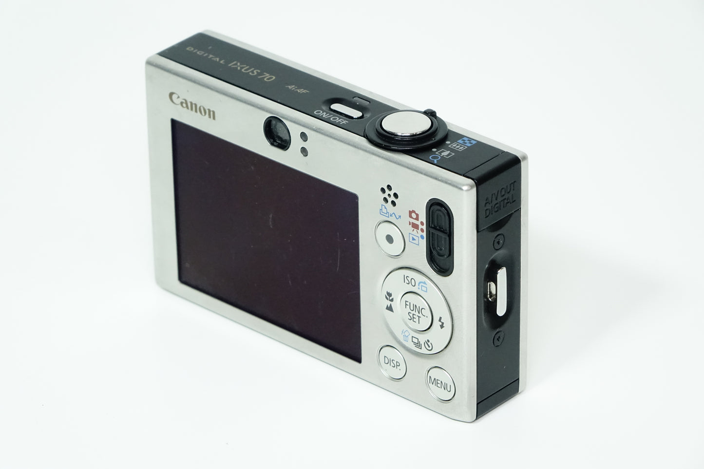 Canon Digital IXUS 70 AiAf Compatta 7.1MP Argento + SD - GARANZIA 12 MESI