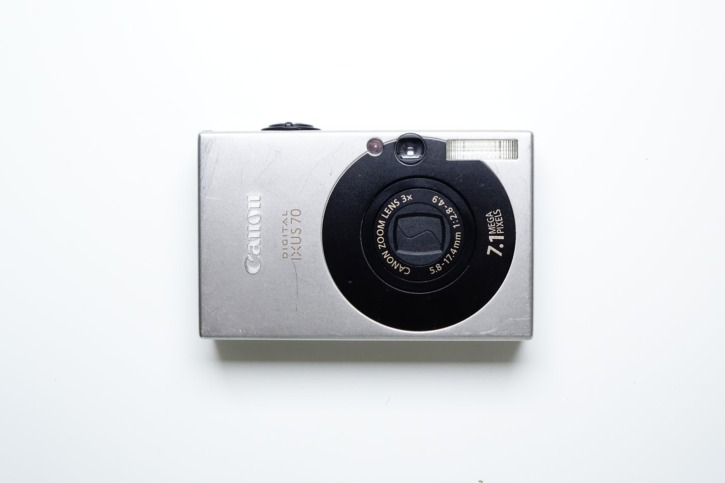 Canon Digital IXUS 70 AiAf Compatta 7.1MP Argento + SD - GARANZIA 12 MESI