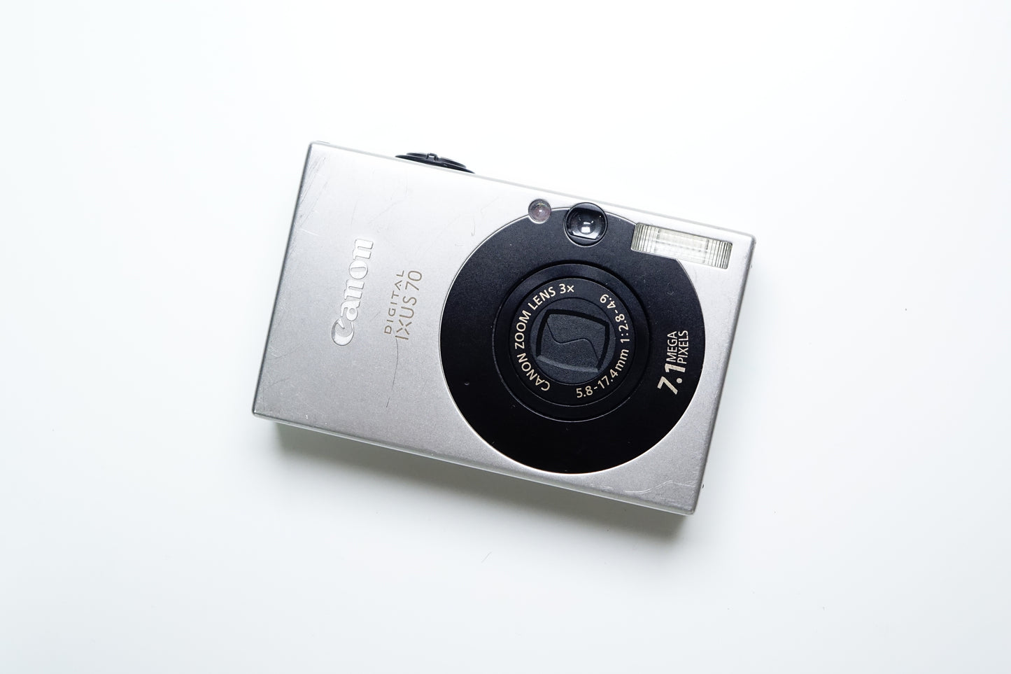 Canon Digital IXUS 70 AiAf Compatta 7.1MP Argento + SD - GARANZIA 12 MESI