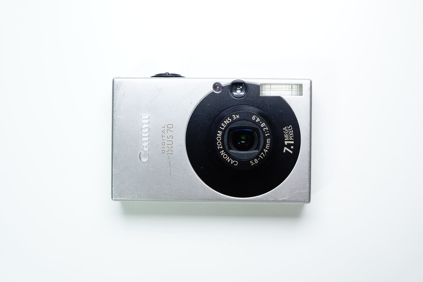 Canon Digital IXUS 70 AiAf Compatta 7.1MP Argento + SD - GARANZIA 12 MESI