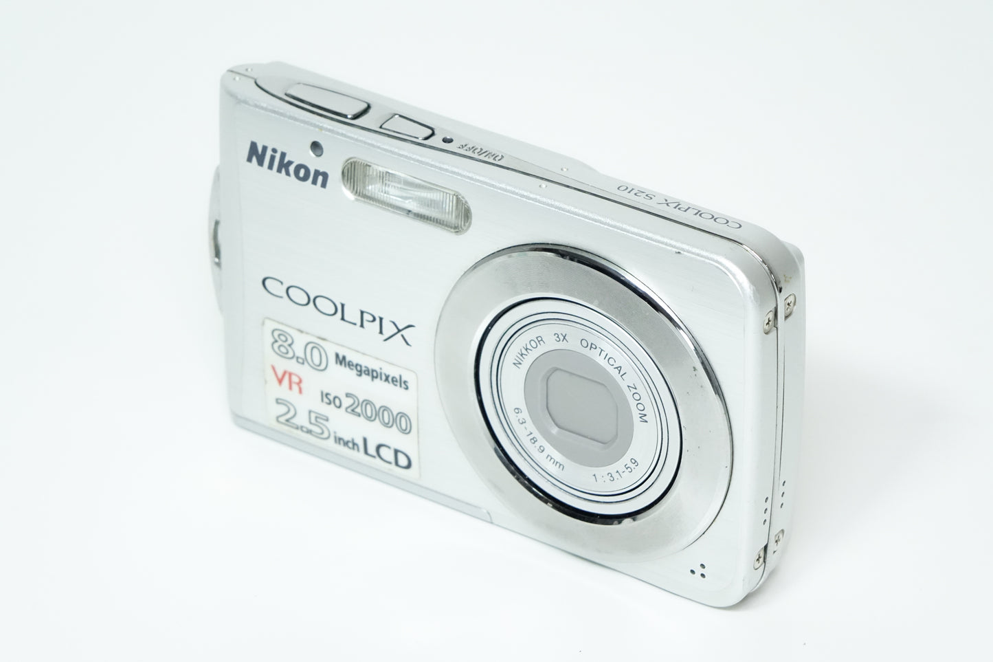 Nikon Coolpix S210 8MP Fotocamera Compatta Argento + SD - GARANZIA 12 MESI