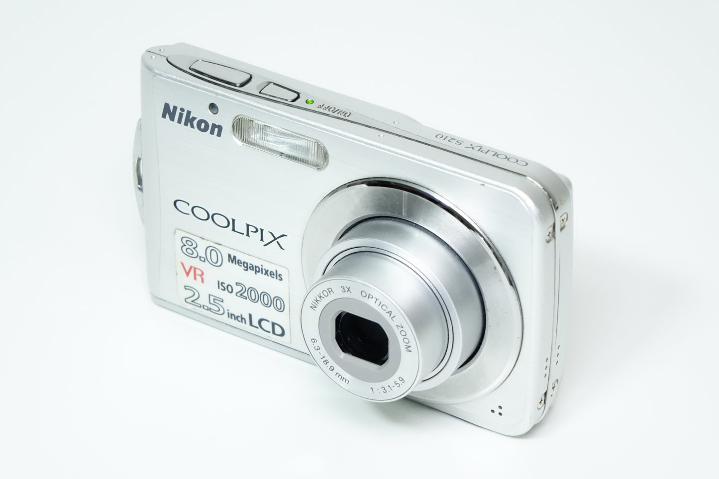Nikon Coolpix S210 8MP Fotocamera Compatta Argento + SD - GARANZIA 12 MESI