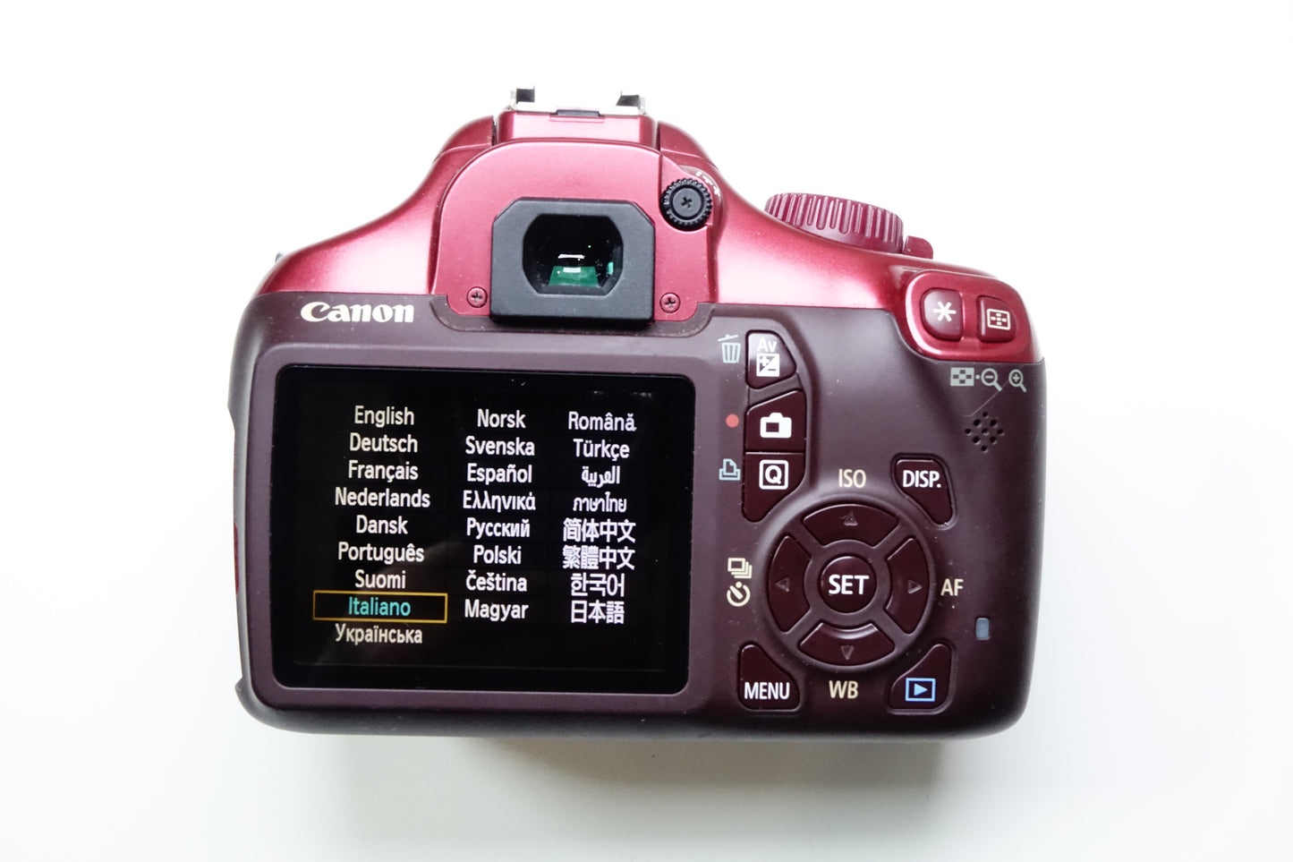 *LEGGI* Canon EOS 1100D Fotocamera Reflex Body Rossa - Garanzia 12 mesi