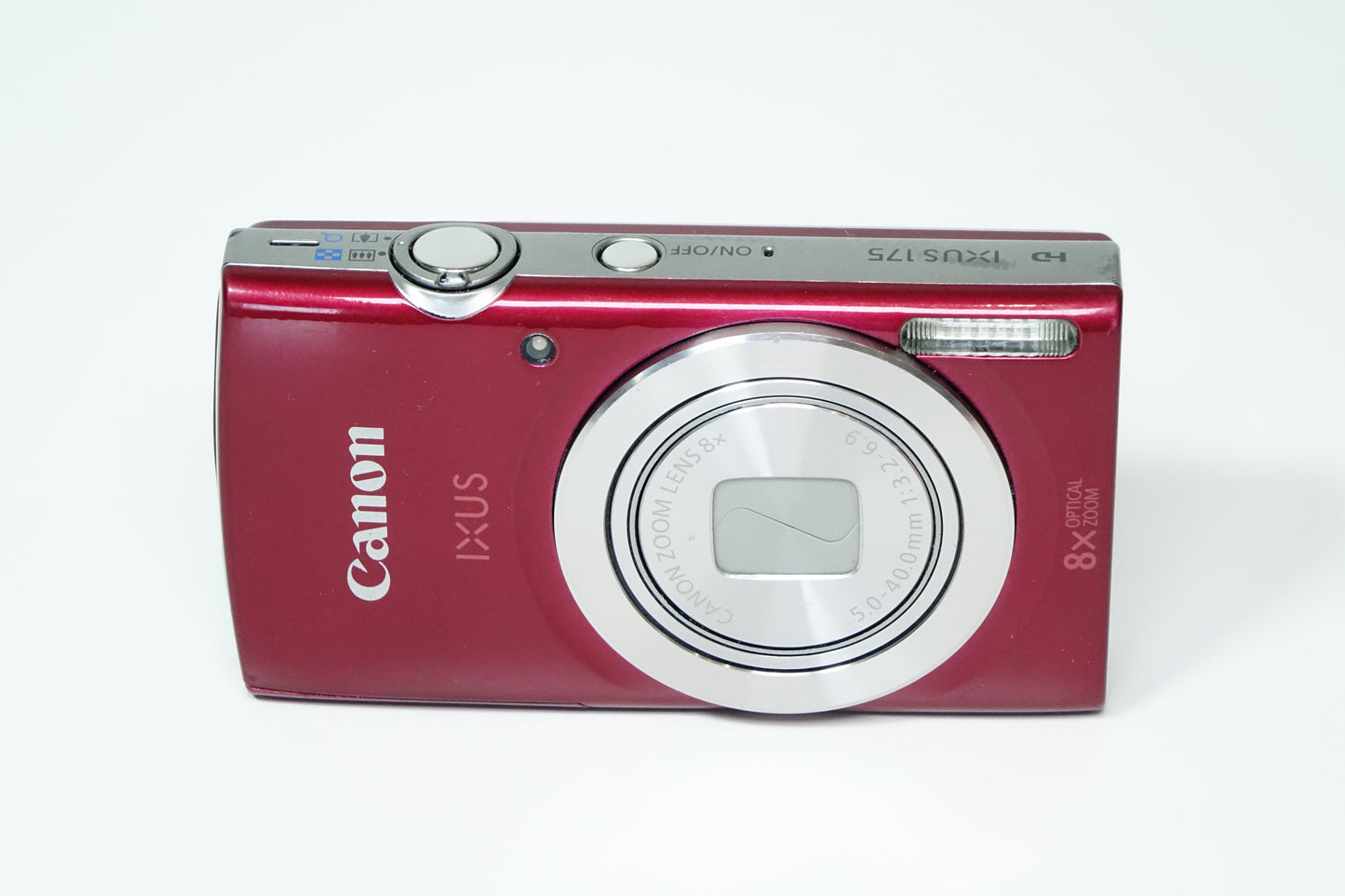 Canon IXUS 175 Rossa Fotocamera 20MP CCD SD - IXY 180 GARANZIA 12 MESI