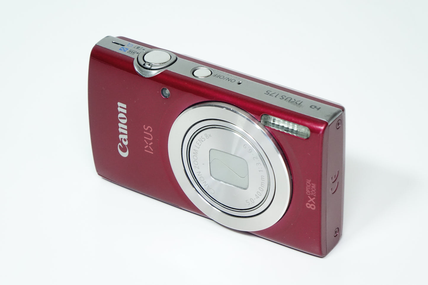 Canon IXUS 175 Rossa Fotocamera 20MP CCD SD - IXY 180 GARANZIA 12 MESI