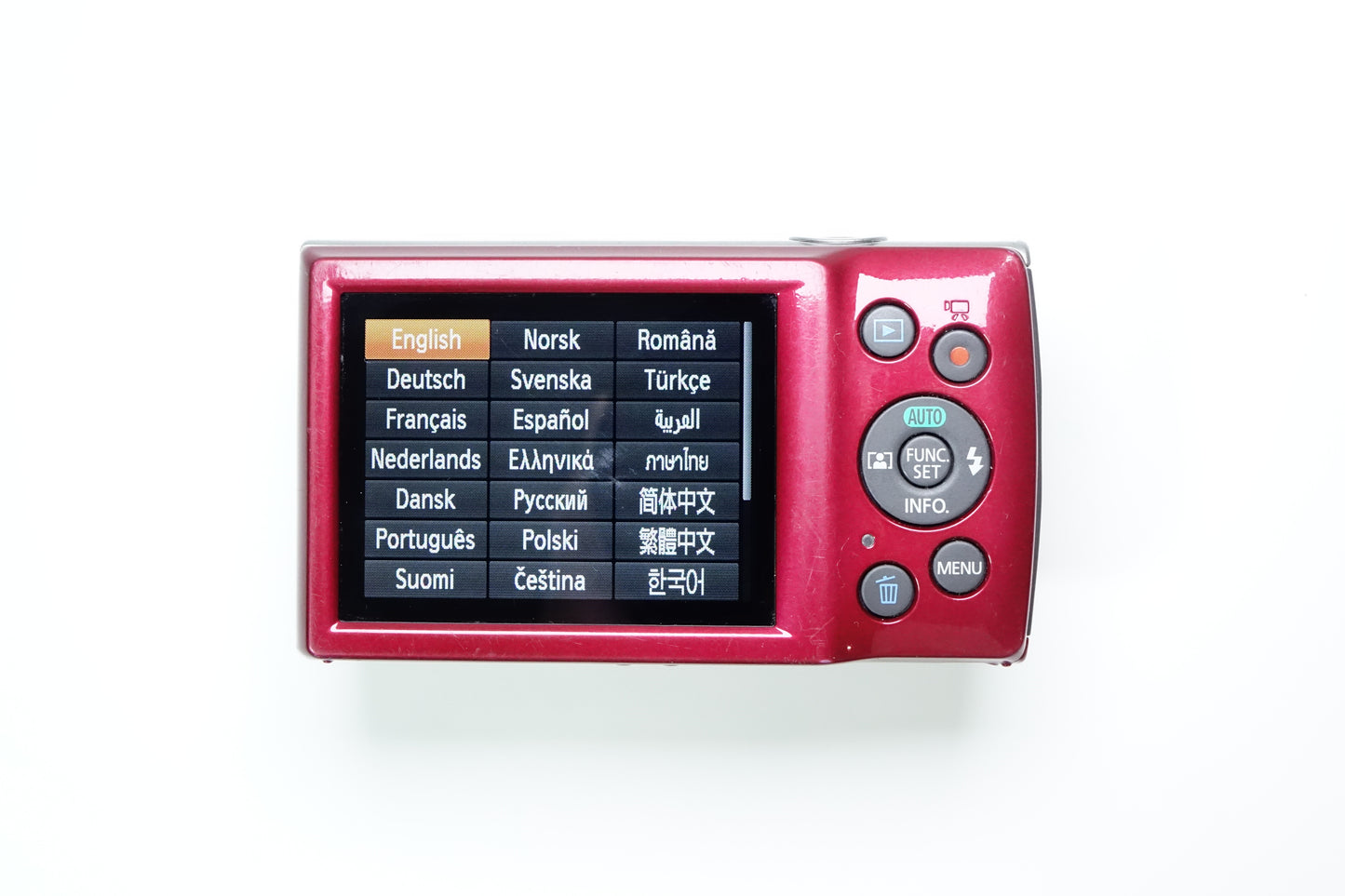 Canon IXUS 175 Rossa Fotocamera 20MP CCD SD - IXY 180 GARANZIA 12 MESI
