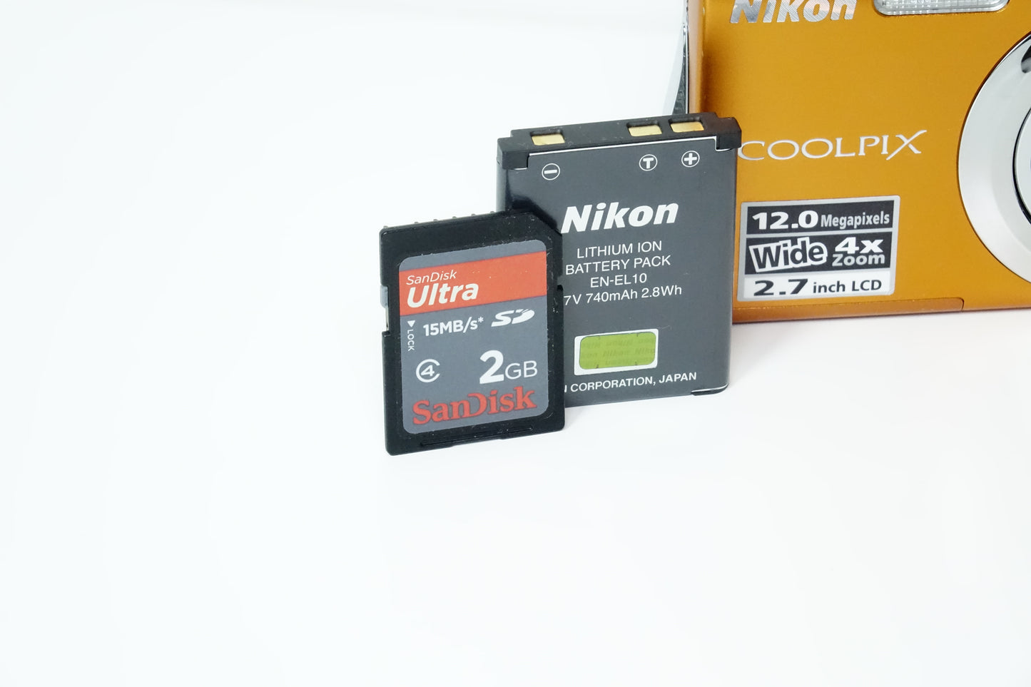 Nikon Coolpix S3000 Arancio Compatta + SD 2GB, Custodia - GARANZIA 12 MESI