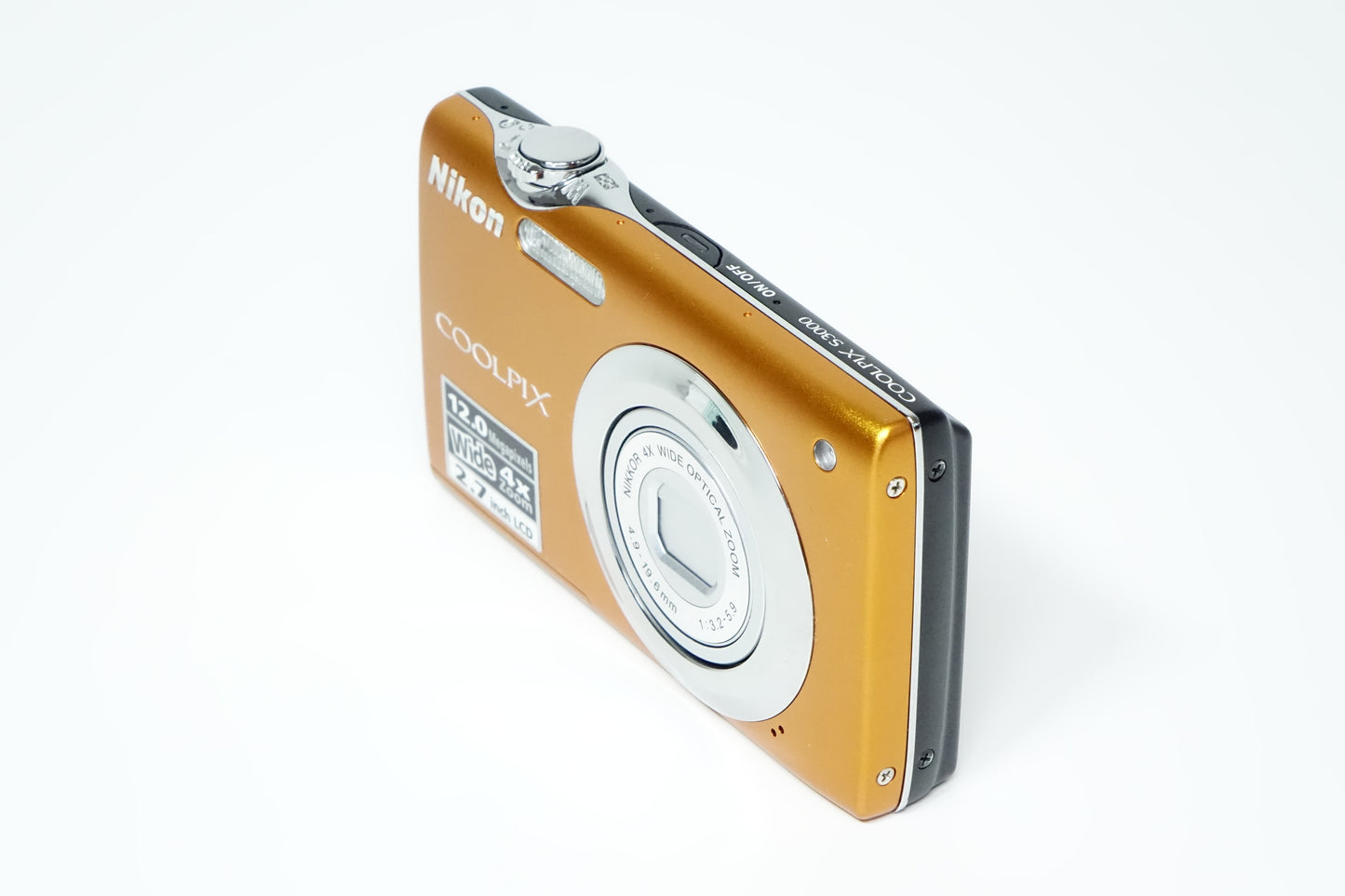 Nikon Coolpix S3000 Arancio Compatta + SD 2GB, Custodia - GARANZIA 12 MESI