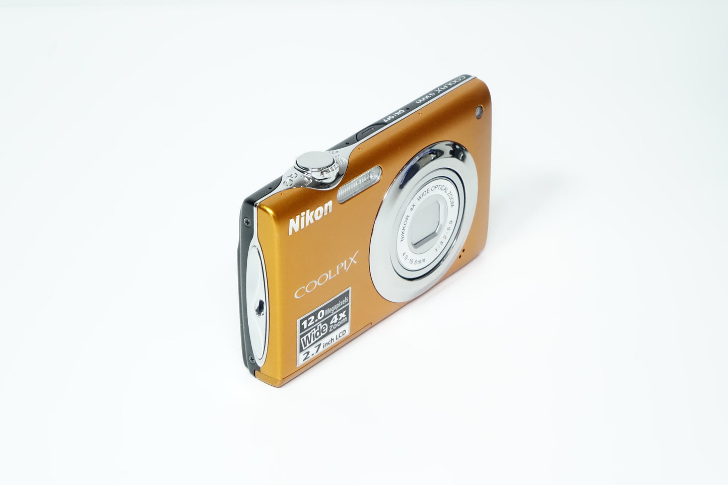 Nikon Coolpix S3000 Arancio Compatta + SD 2GB, Custodia - GARANZIA 12 MESI
