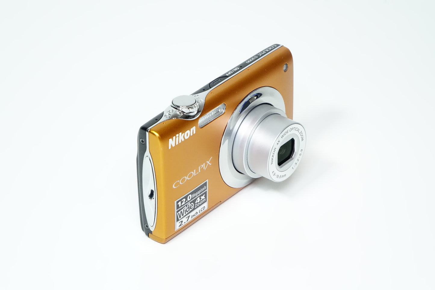 Nikon Coolpix S3000 Arancio Compatta + SD 2GB, Custodia - GARANZIA 12 MESI