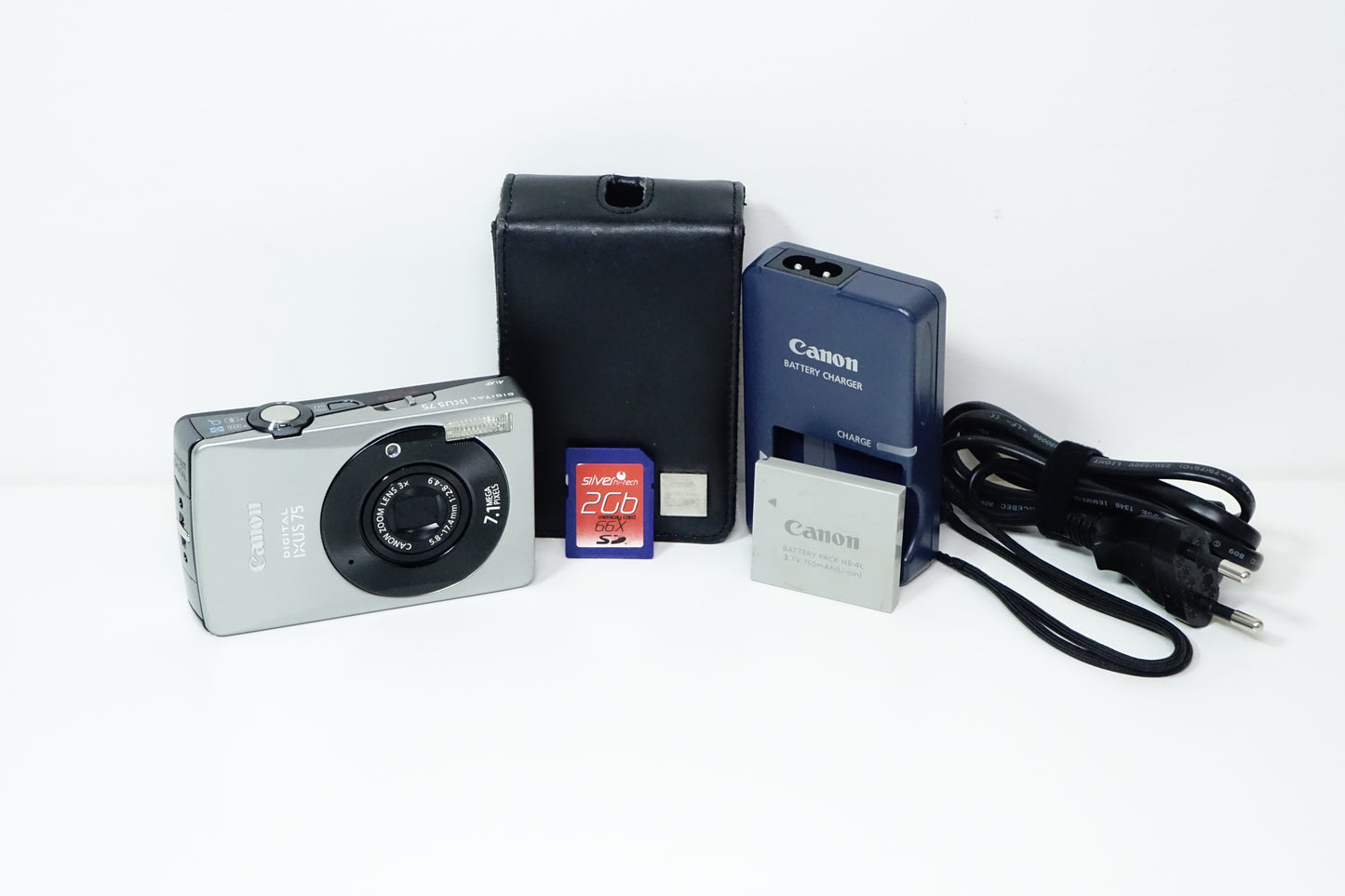 Canon DIGITAL IXUS 75 7.1MP Compatta + Custodia, SD 2GB - GARANZIA 12 MESI