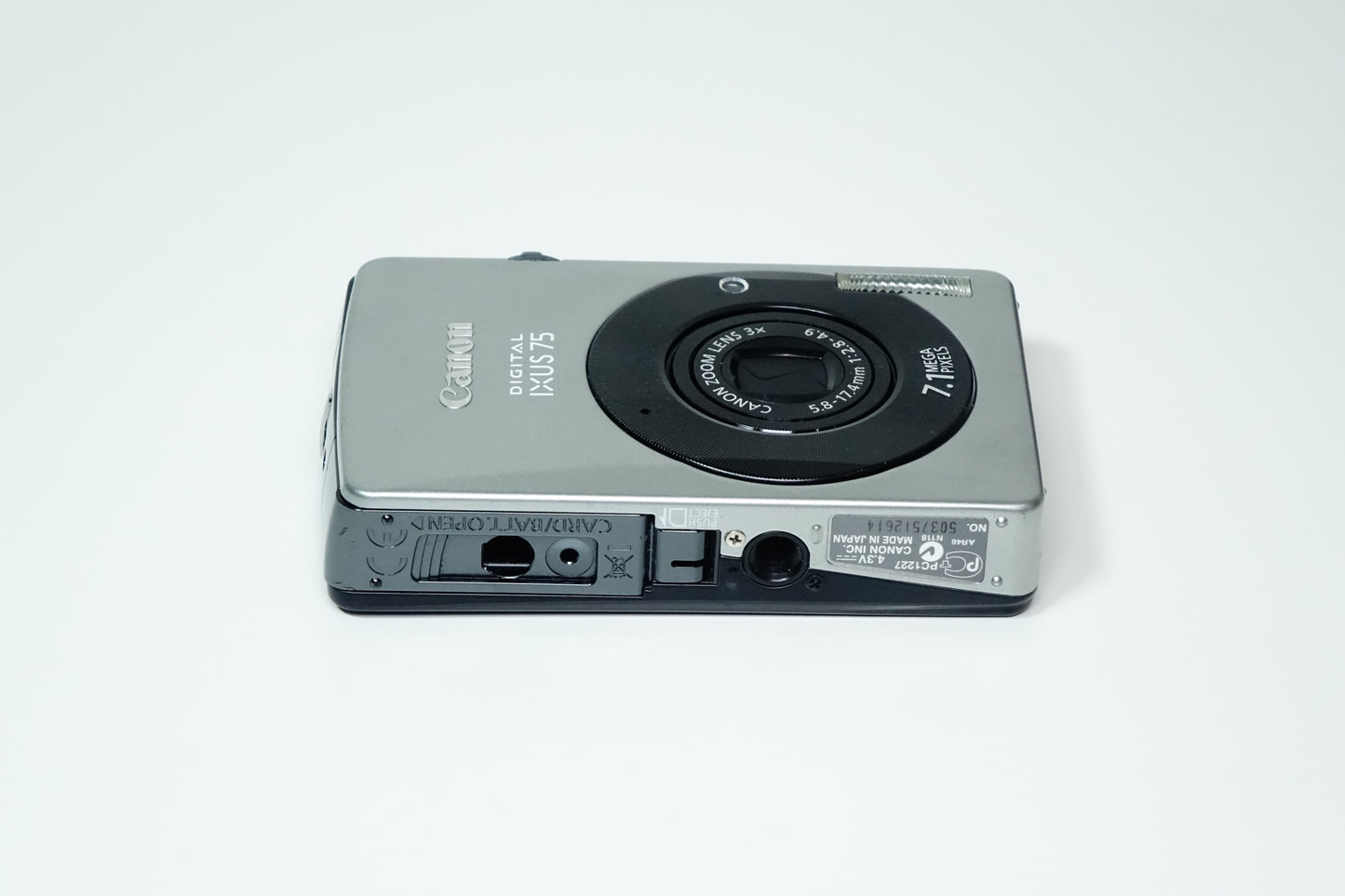 Canon DIGITAL IXUS 75 7.1MP Compatta + Custodia, SD 2GB - GARANZIA 12 MESI