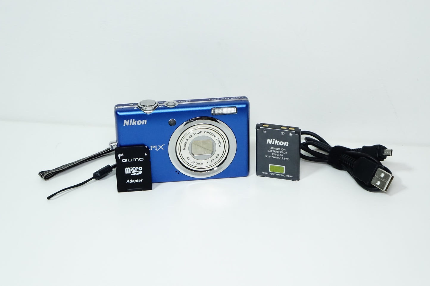 Nikon Coolpix S570 Compatta Blu 12MP + SD - GARANZIA 12 MESI