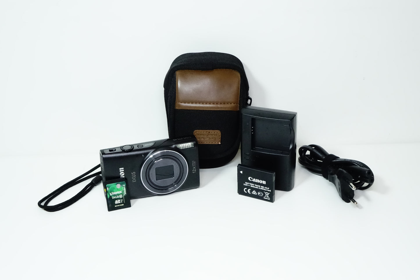 Canon IXUS 275 HS/ELPH 350 20,2MP + Custodia, SD 16GB - GARANZIA 12 MESI