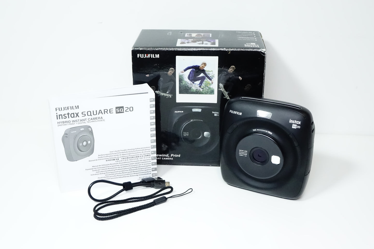 Fujifilm INSTAX Square SQ20 Nera Istantanea + Scatola - GARANZIA 12 MESI
