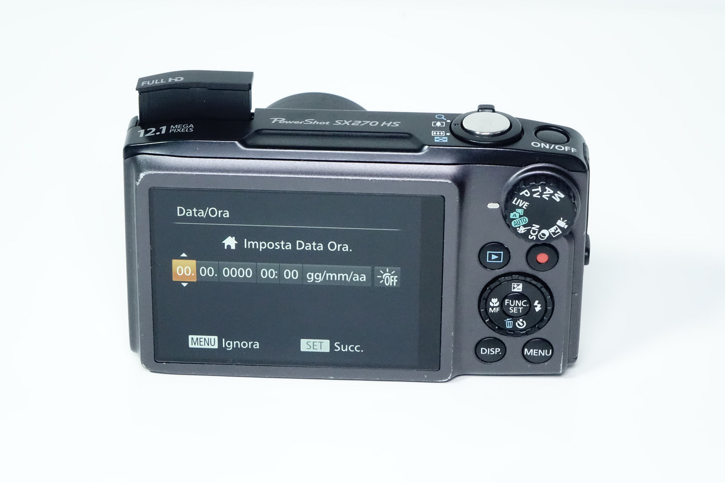 Canon PowerShot SX270 HS 12.1MP Fotocamera Compatta - GARANZIA 12 MESI