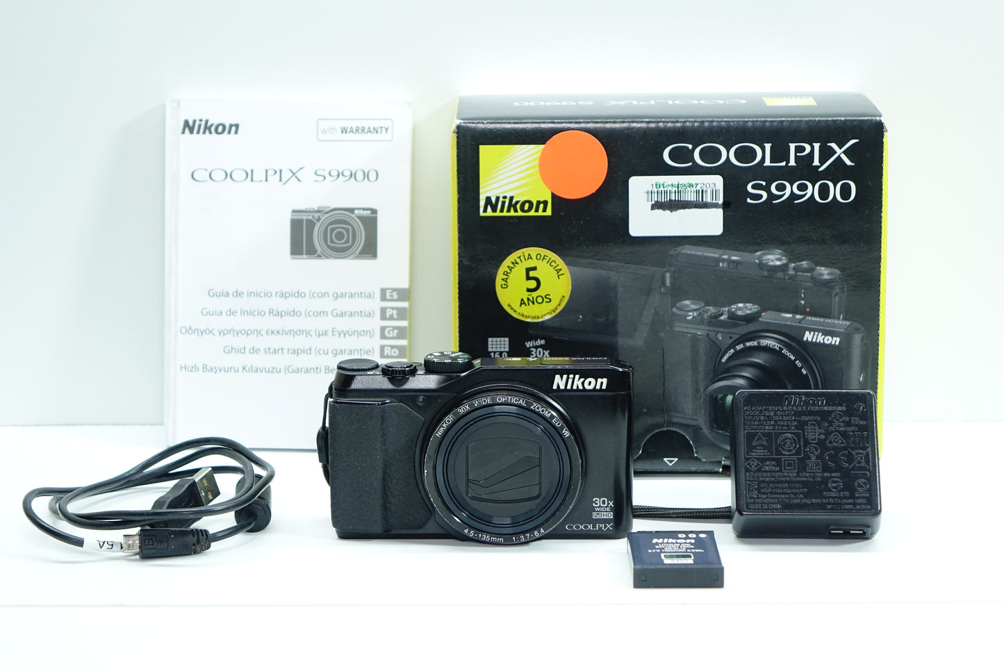 Nikon Coolpix S9900 16MP Fotocamera Compatta Zoom 30X Nera - Garanzia 12 mesi