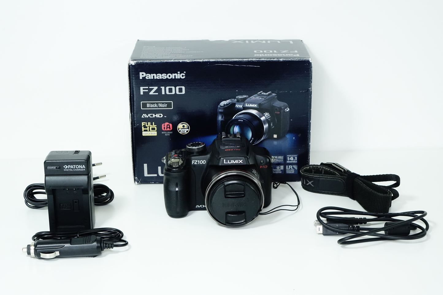 *FLASH NON FUNZIONANTE* Panasonic Lumix FZ 100 Fotocamera Bridge Zoom 24X