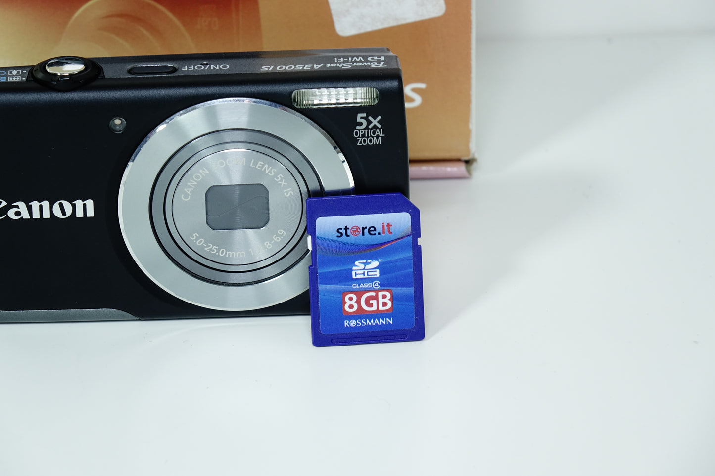 Canon PowerShot A3500 IS 16MP Fotocamera Compatta Grigia SD 8GB - Garanzia 12 mesi