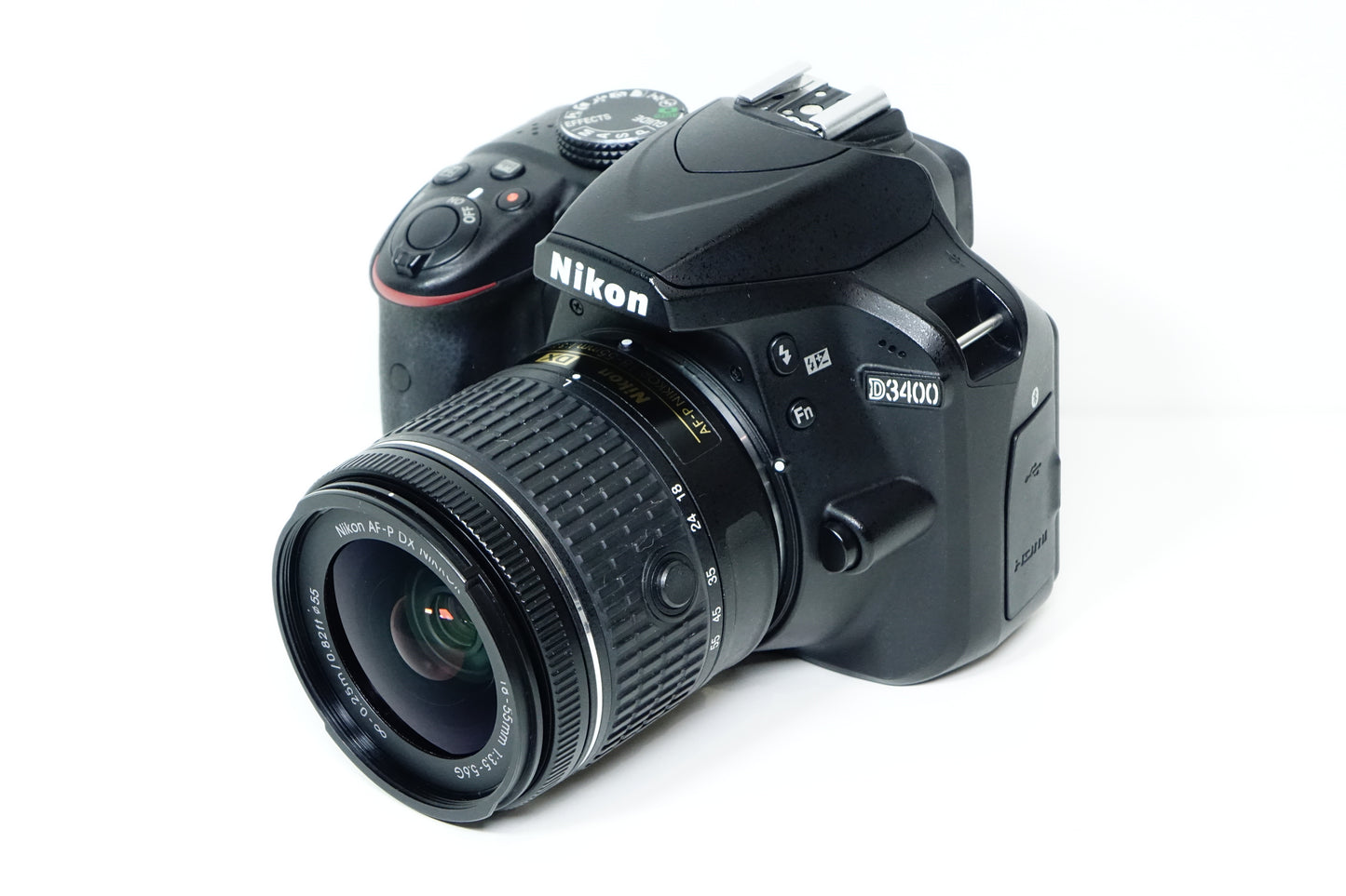 Nikon D3400 Obiettivo AFP 18-55mm G Kit BORSA SD 16GB 1252 SCATTI GARANZIA 1 ANNO