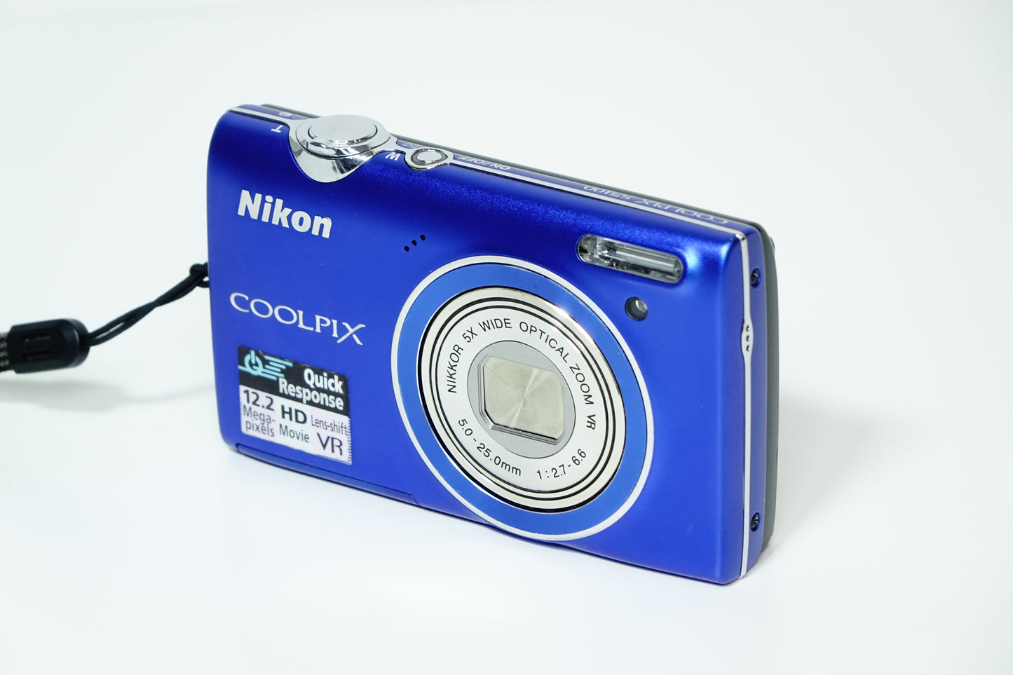 Nikon Coolpix S5100 Fotocamera Compatta Blu + SD - GARANZIA 12 MESI