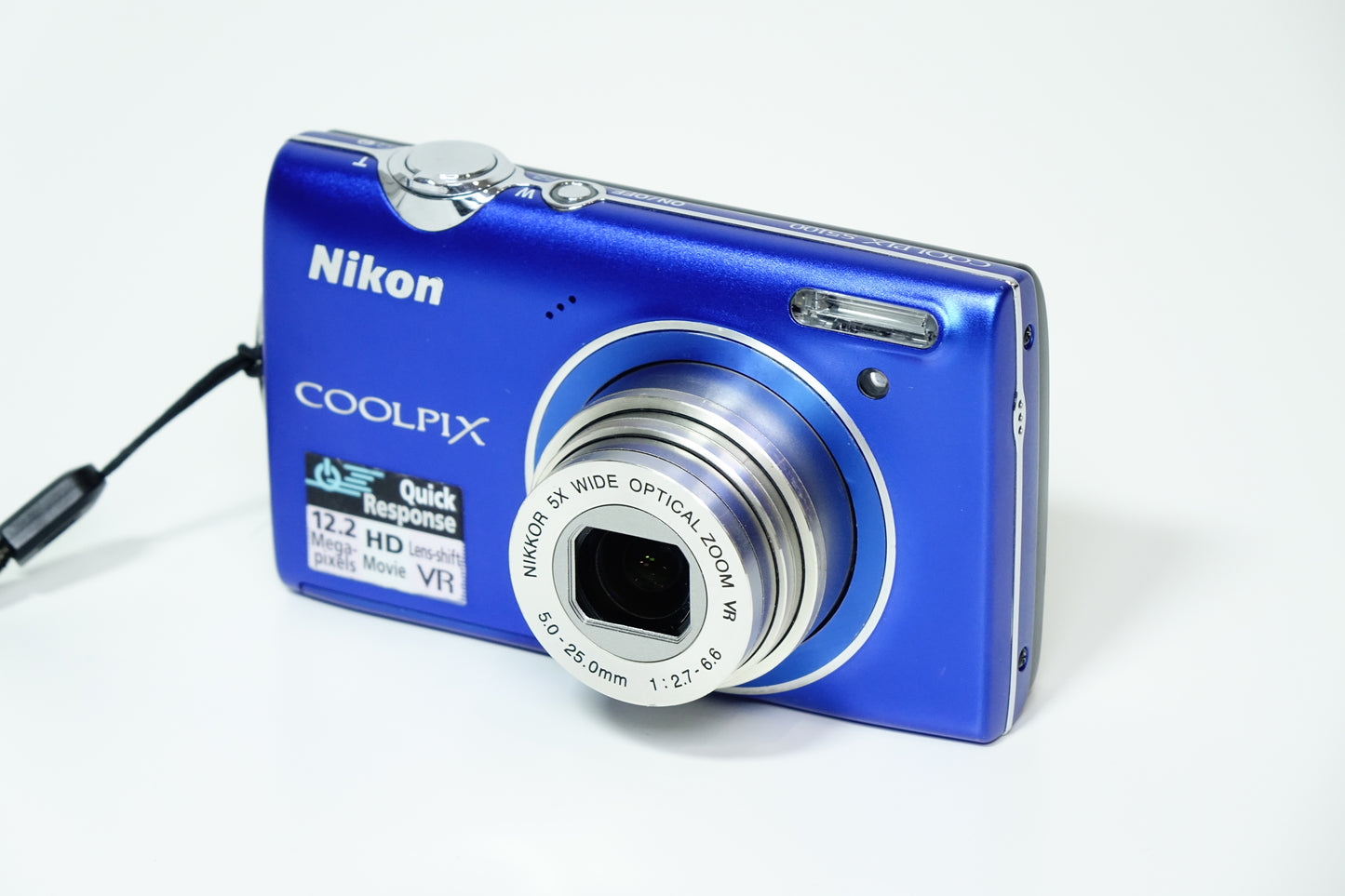 Nikon Coolpix S5100 Fotocamera Compatta Blu + SD - GARANZIA 12 MESI