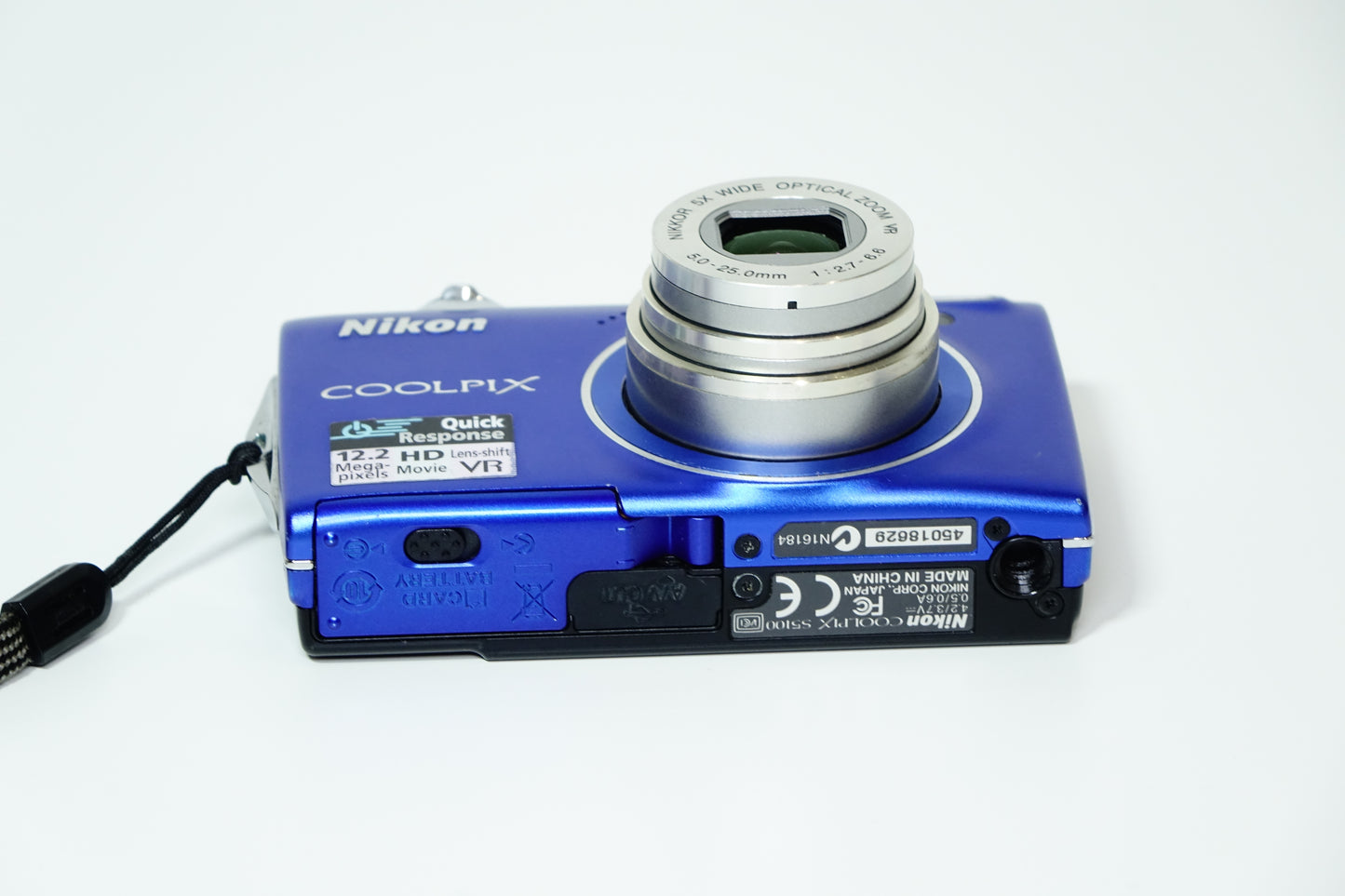 Nikon Coolpix S5100 Fotocamera Compatta Blu + SD - GARANZIA 12 MESI