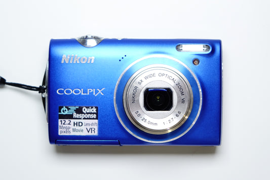 Nikon Coolpix S5100 Fotocamera Compatta Blu + SD - GARANZIA 12 MESI