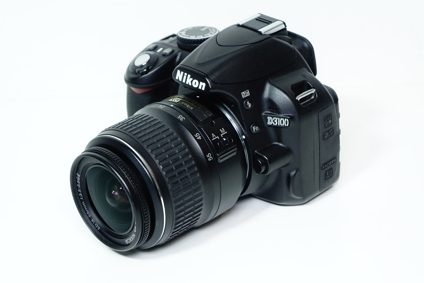 Nikon D3100 Obiettivo DX 18-55mm ED G II - BORSA 6415 SCATTI - Garanzia 12 mesi