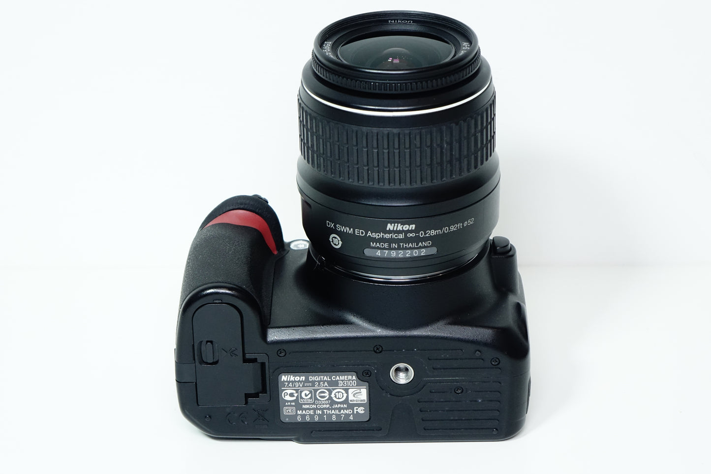 Nikon D3100 Obiettivo DX 18-55mm ED G II - BORSA 6415 SCATTI - Garanzia 12 mesi