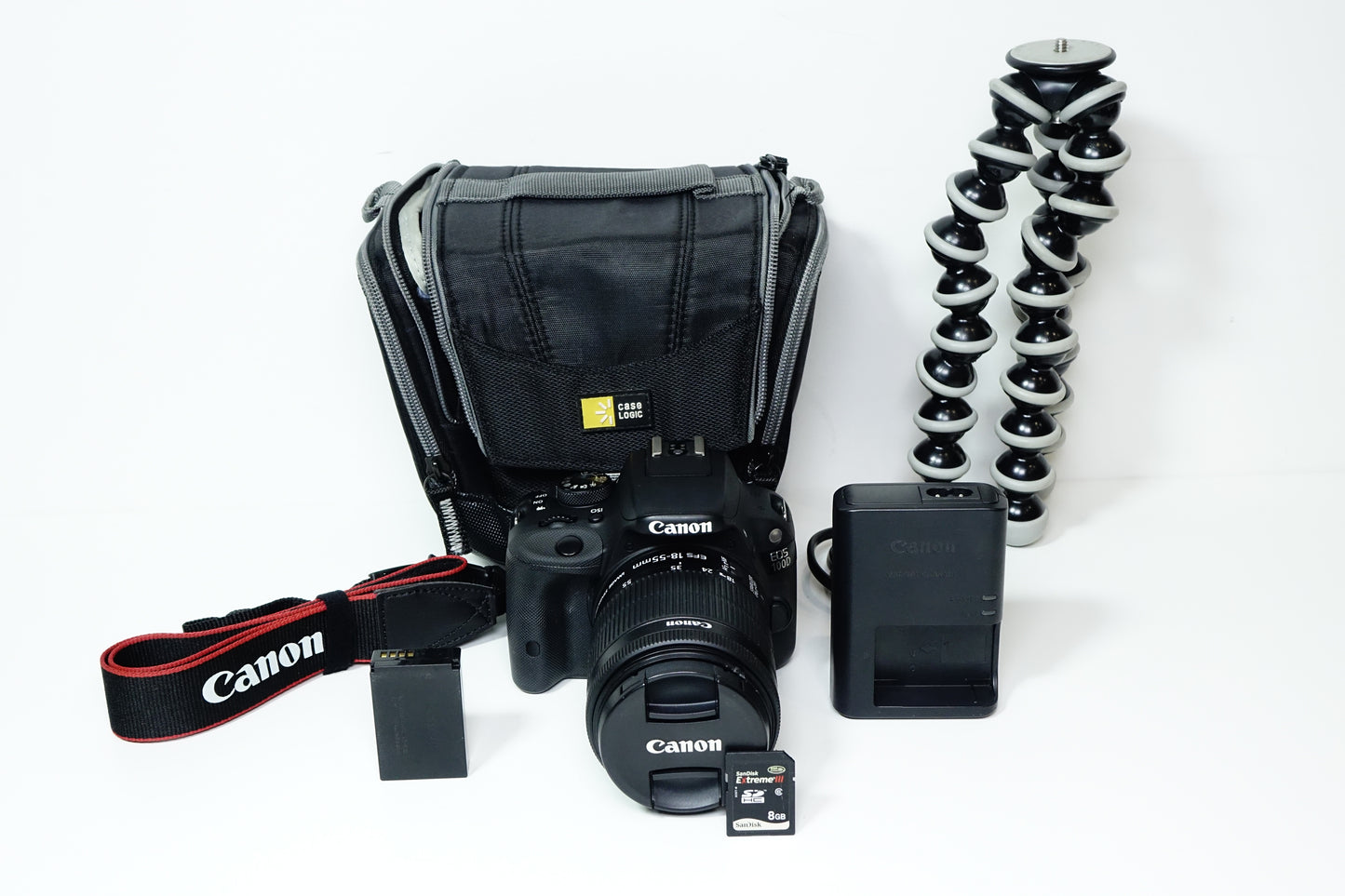 Canon EOS 100D Obiettivo 18-55mm STM SD 8GB Borsa 6571 SCATTI - Garanzia 12 mesi
