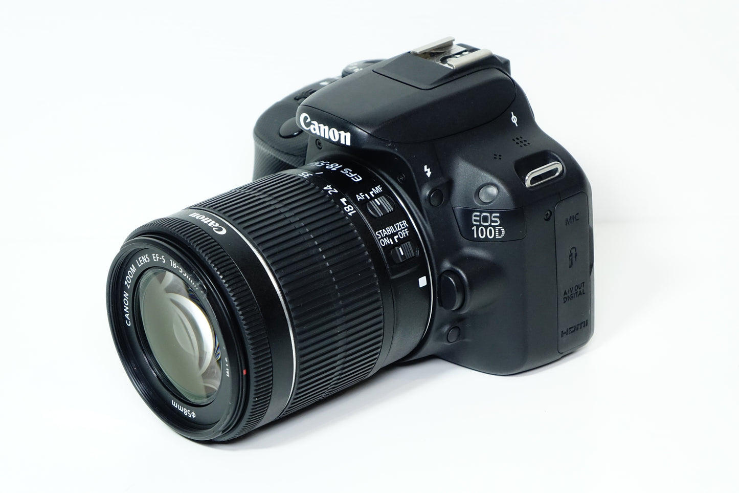 Canon EOS 100D Obiettivo 18-55mm STM SD 8GB Borsa 6571 SCATTI - Garanzia 12 mesi